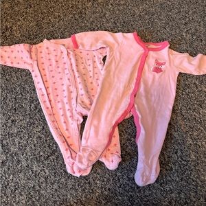 3-6 Month Baby Girl Pajama Bundle
